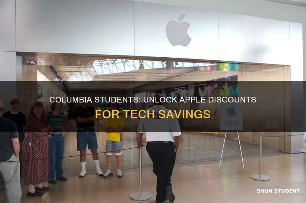 do columbia students get a discount at apple