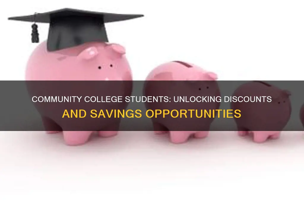 do community college students get discounts