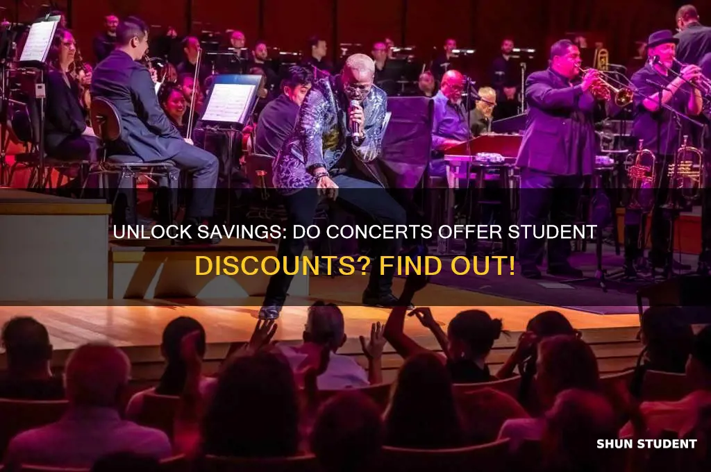 do concerts give student discounts