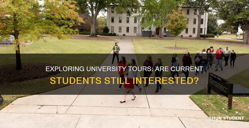 do current college students tour universities