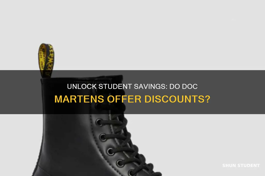 do doc martens do student discount