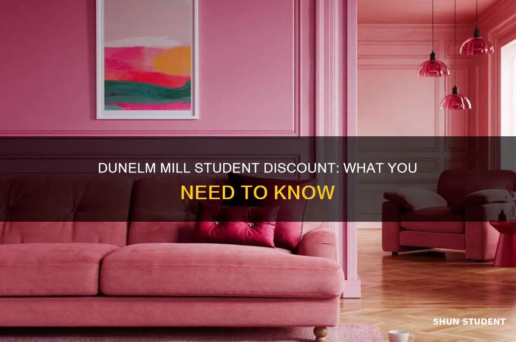 do dunelm mill do student discount