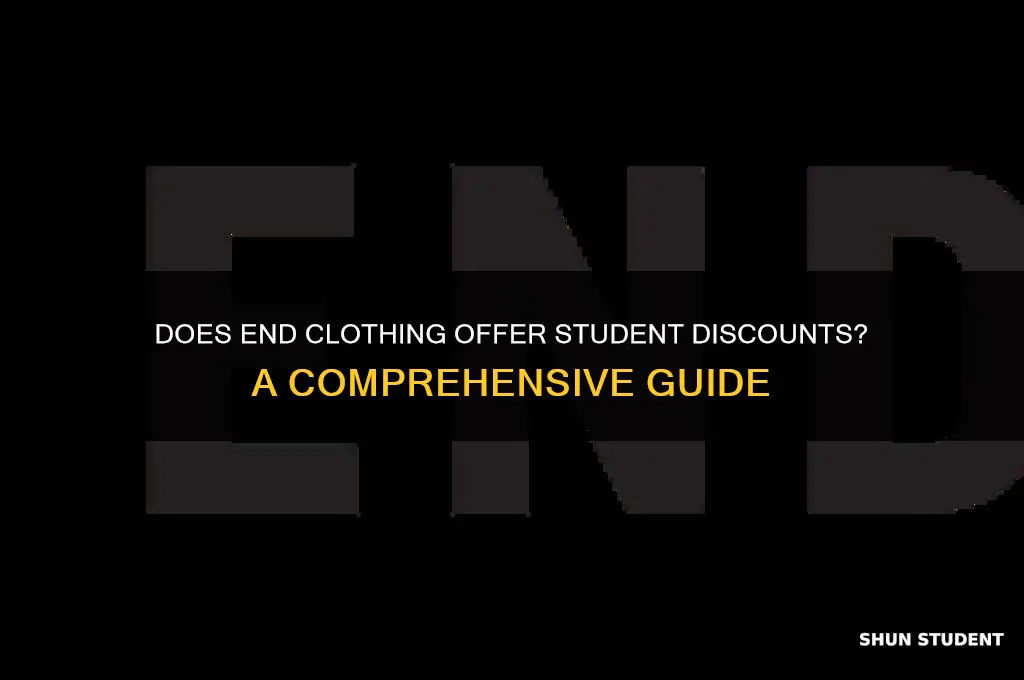 do end clothing do student discount