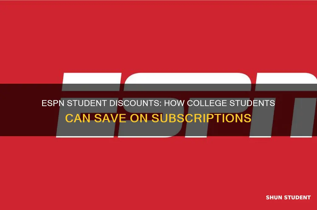 do espn offer discount for college students