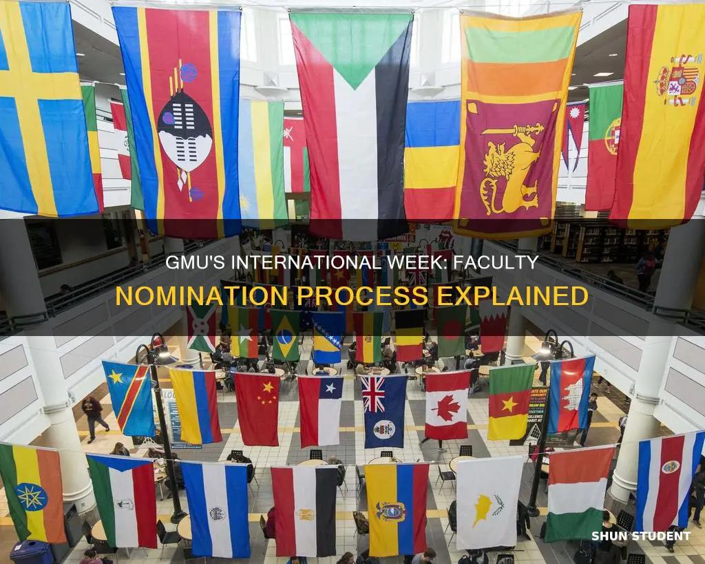 do faculty nominate students to international week at gmu