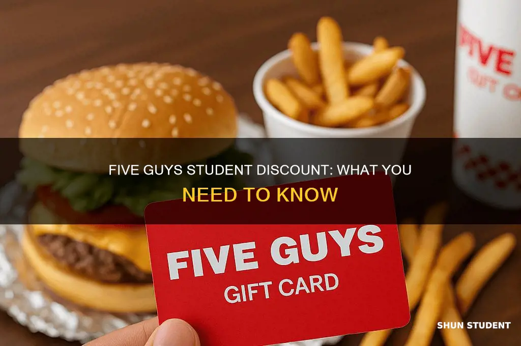 do five guys do student discount