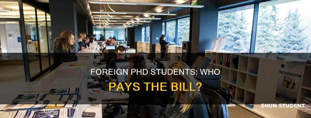 do foreign phd students have to pay