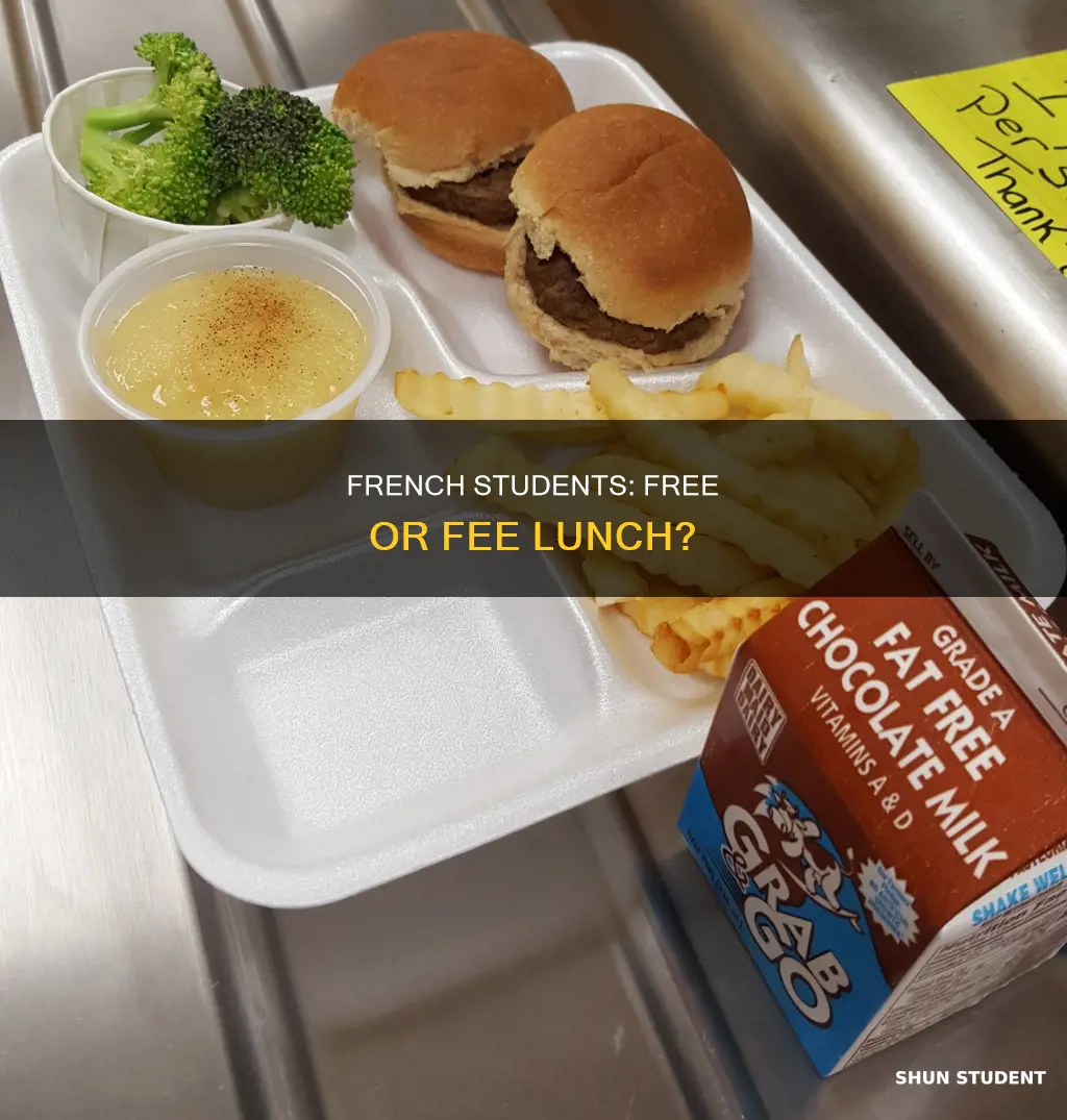 do france students pay for lunch