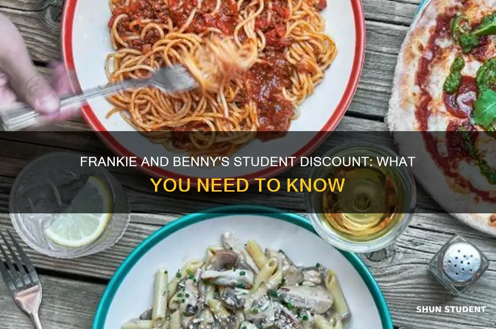 do frankie and bennys do student discount