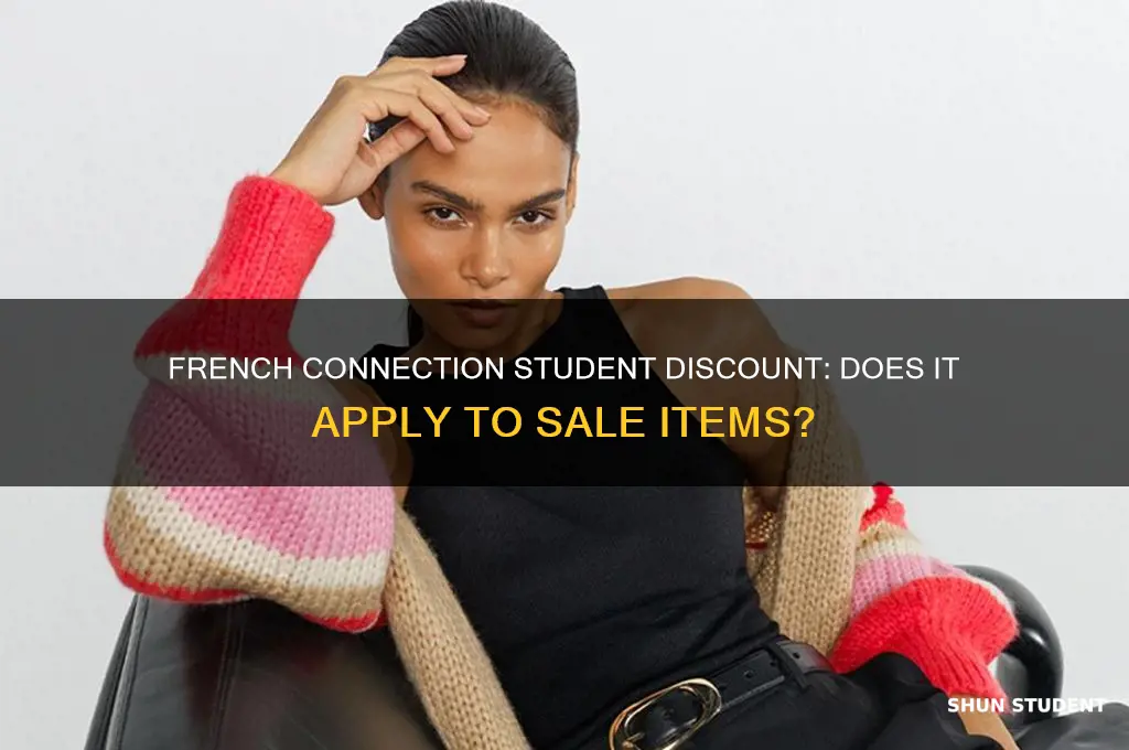 do french connection do student discount on sale items