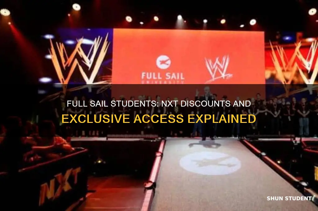 do full sail students get discounts to nxt