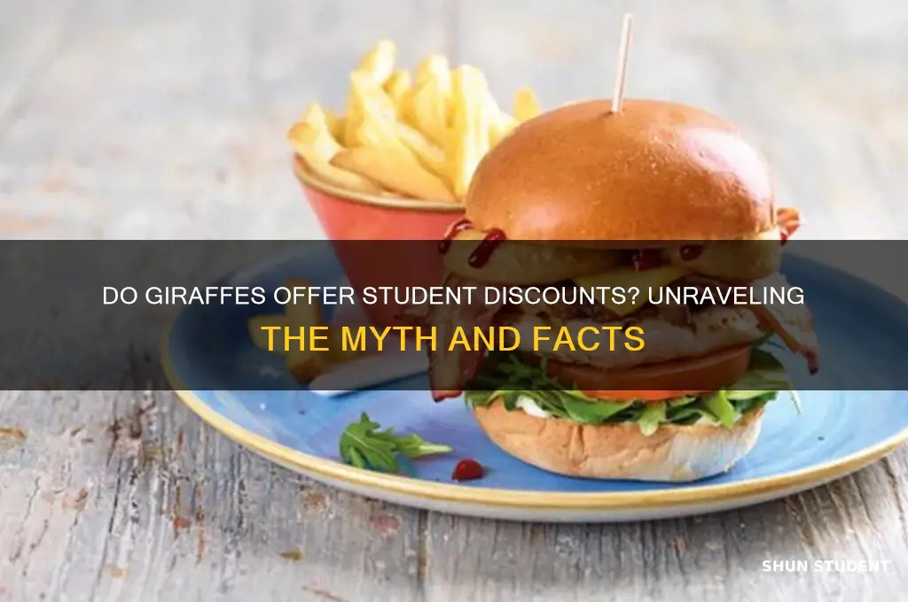 do giraffe do student discount