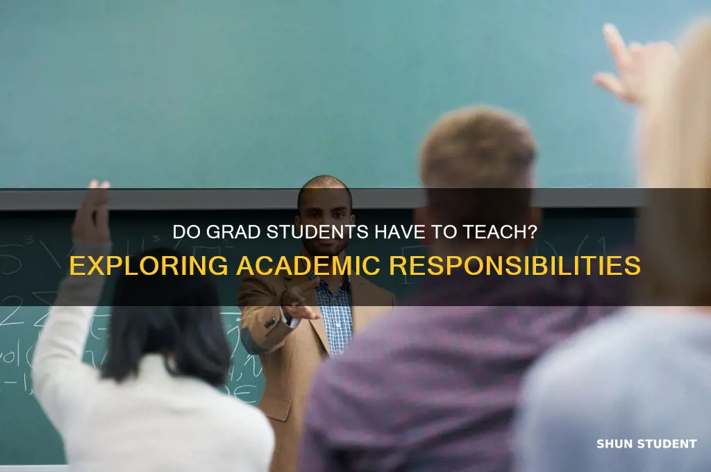 do grad students have to teach