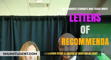 Graduate Student Instructors: Do They Write Recommendation Letters?