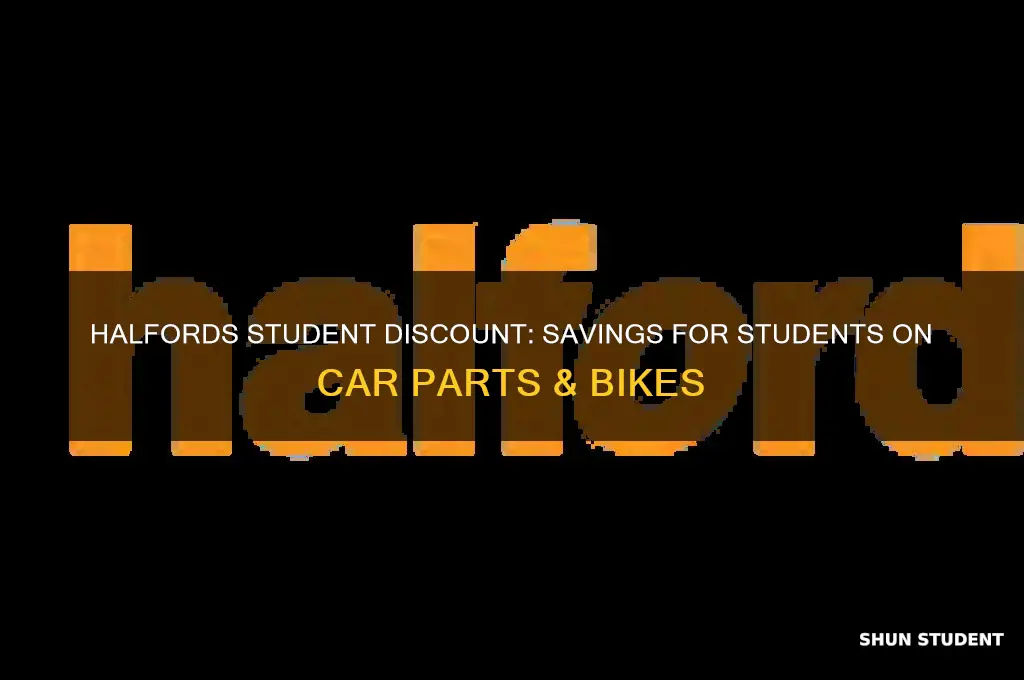 do halfords do student discount
