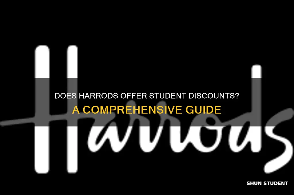 do harrods do student discount