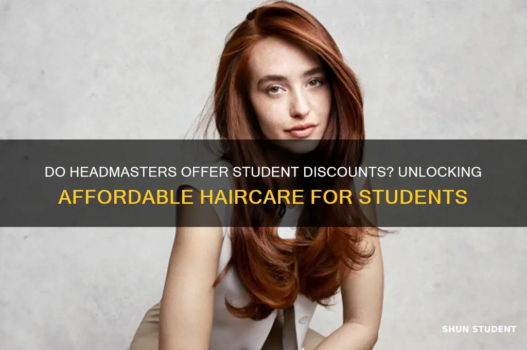do headmasters do student discount