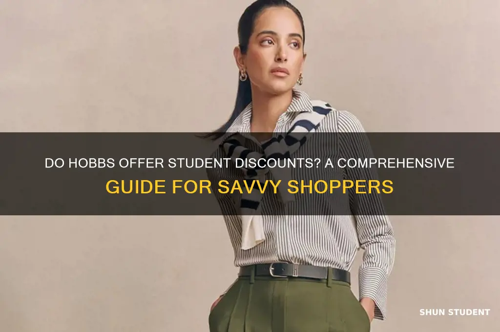 do hobbs do student discount