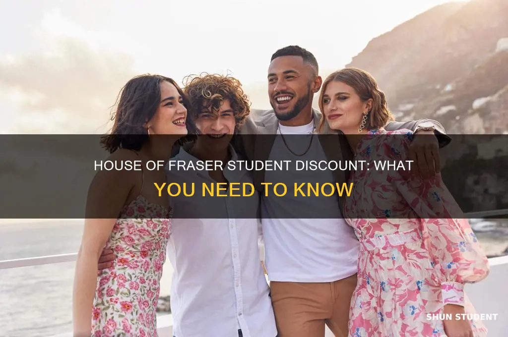 do house of fraser do student discount