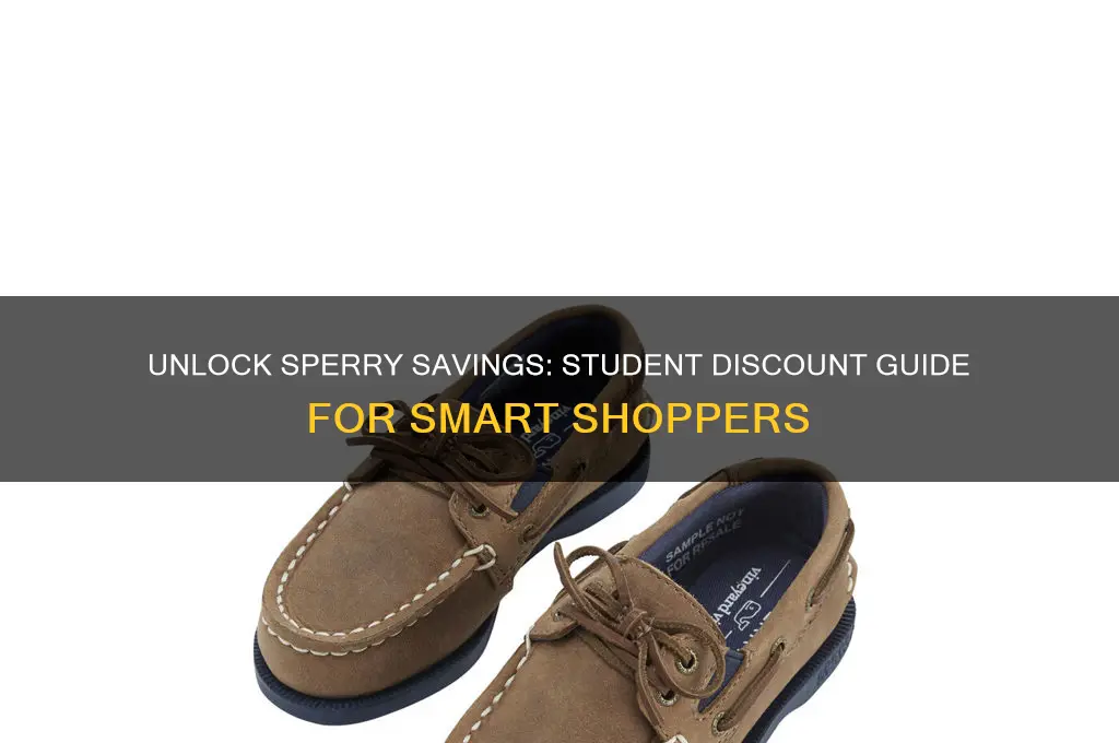 do i get a student discount at sperry