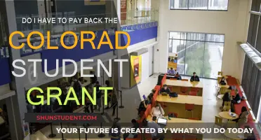 Colorado Student Grant: Do I Need to Repay?