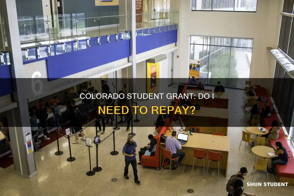 do i have to pay back the colorado student grant