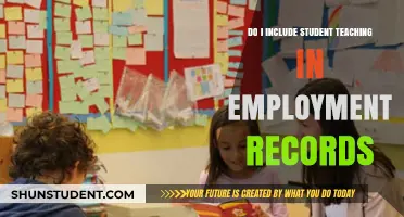 Should Student Teaching Be Listed in Employment Records? A Guide