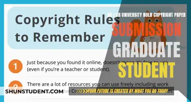Copyright Quandary: Graduate Student Paper Submission