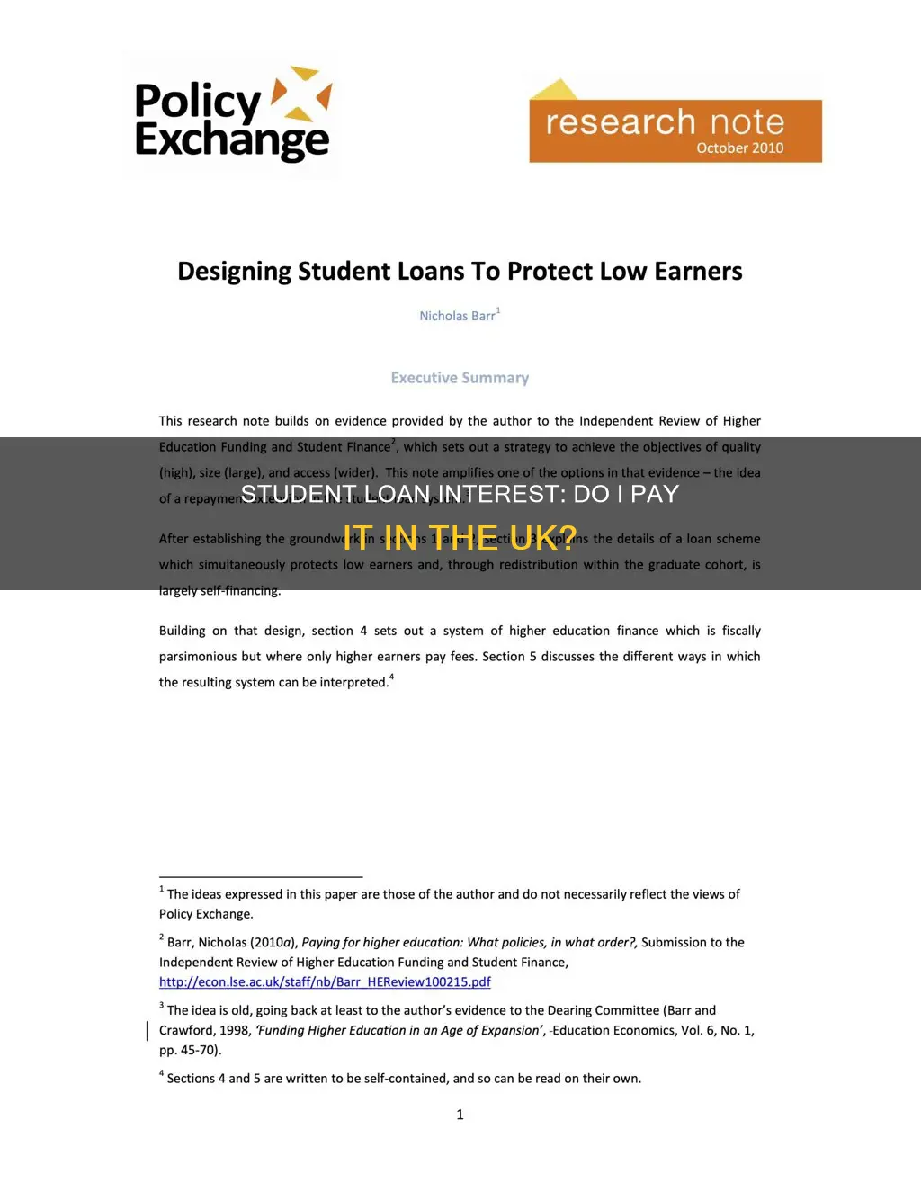 do i pay interest on my student loan uk