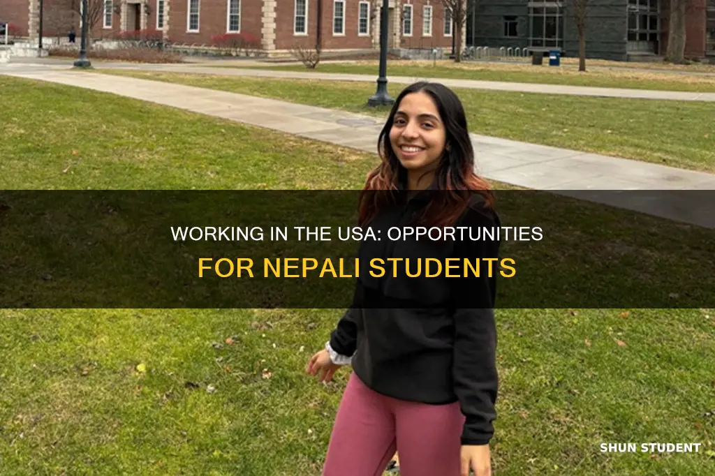 do international nepal students work in usa