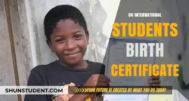 International Students: Birth Certificate Requirements