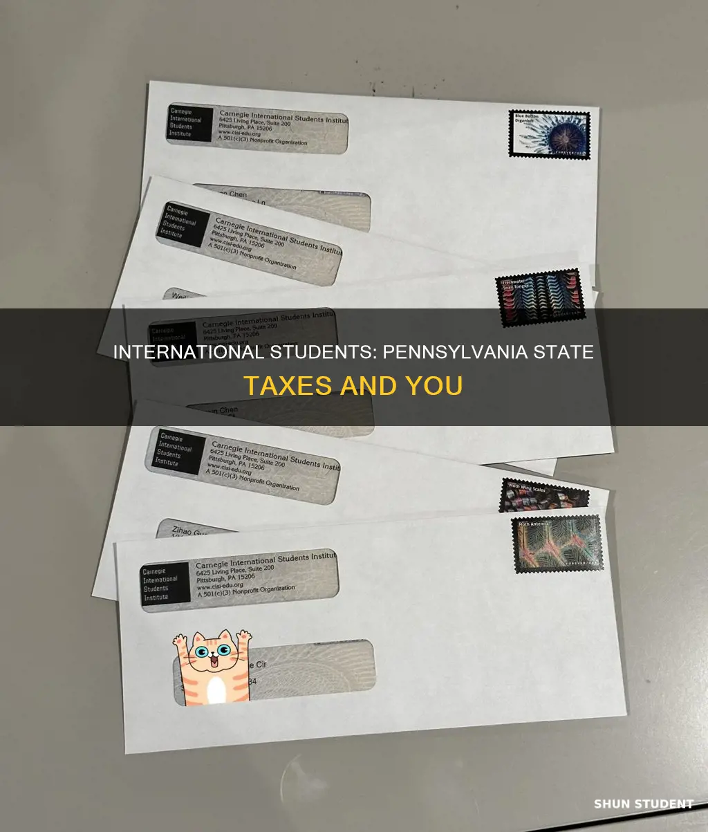 do international students file state taxes pennsylvania