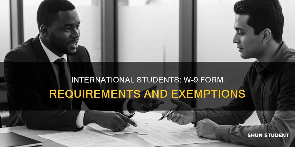 do international students fill out w9