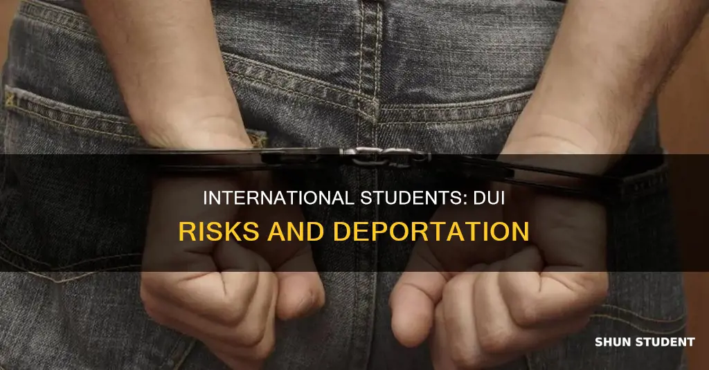do international students get deported with a dui