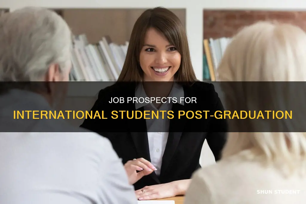 do international students get jobs after graduation