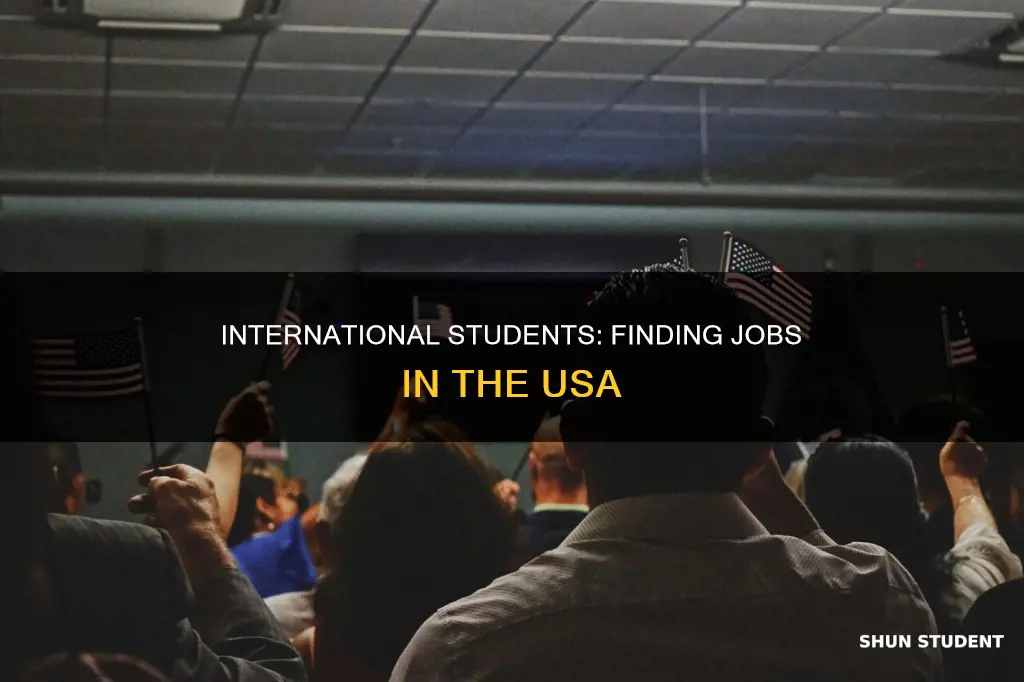 do international students get jobs in usa