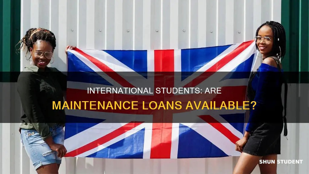 do international students get maintenance loan