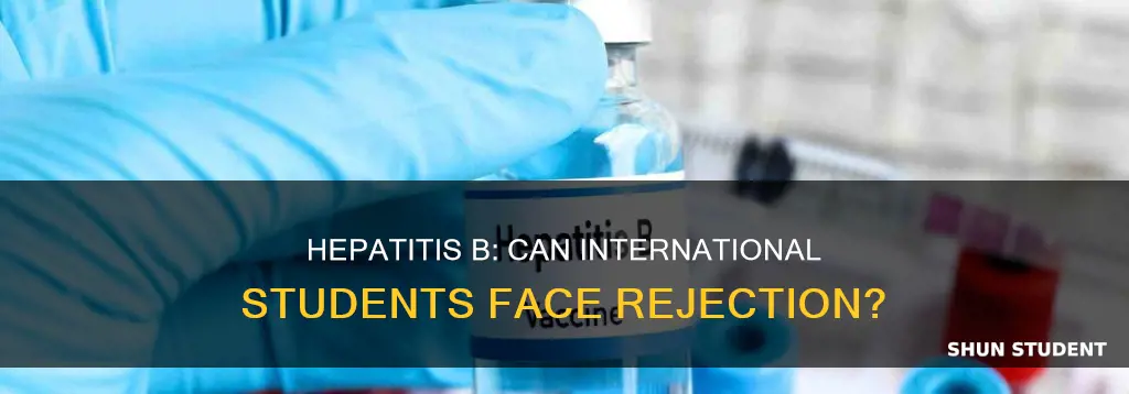do international students get rejected for having hepatitis b