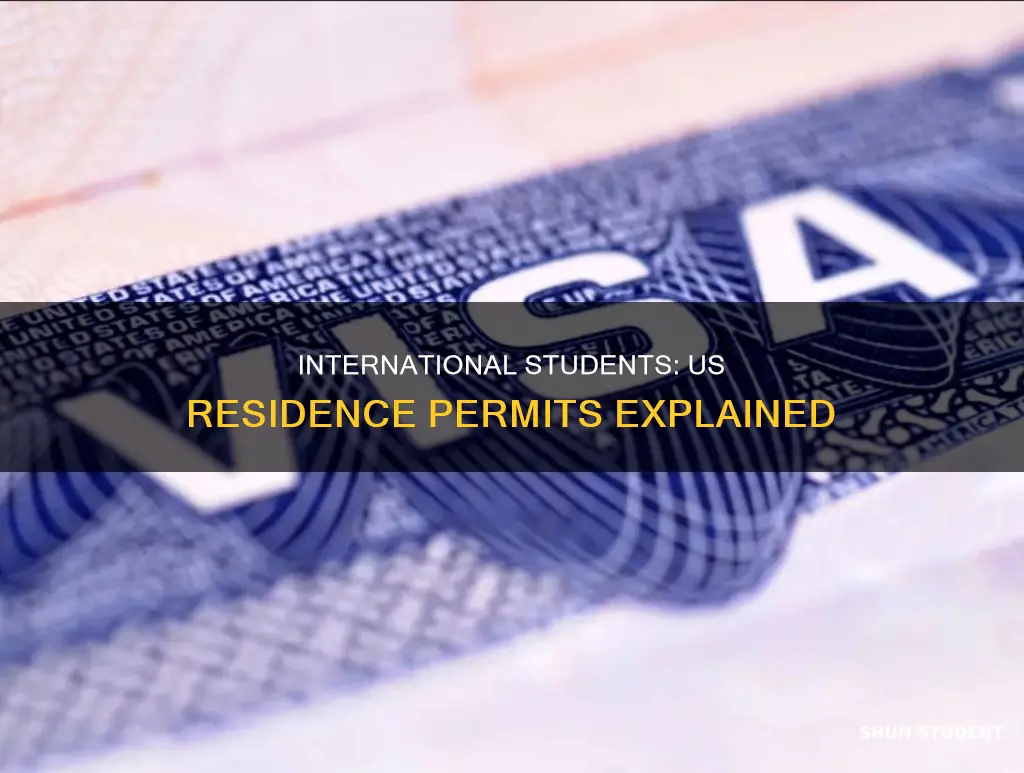 do international students have a residence permit in the us