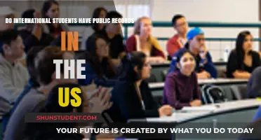 International Students: US Public Records?