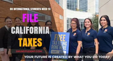 International Students: California Tax Filing Requirements
