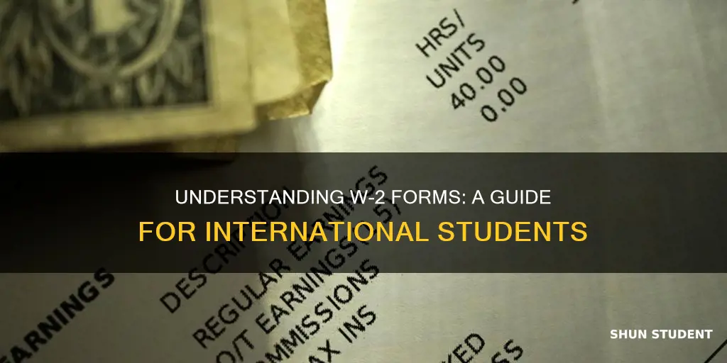 do international students need w2 forms