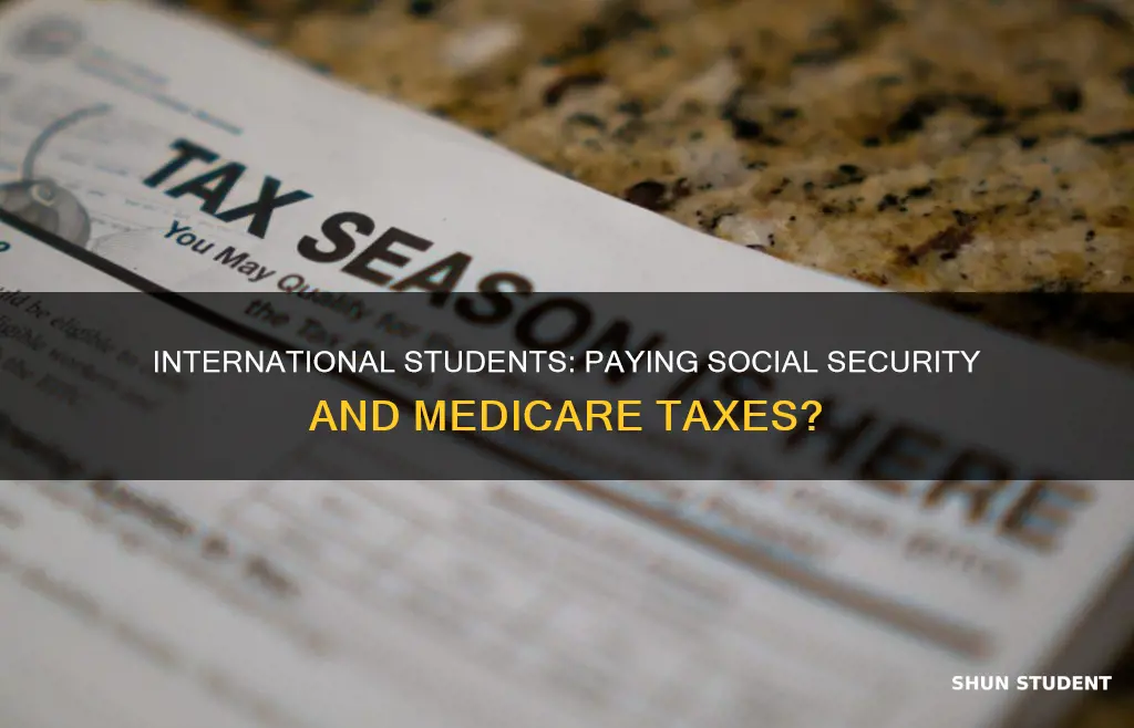 do international students pay social security and medicare tax