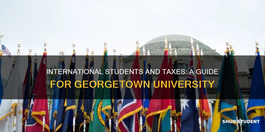 do international students pay taxes georgetown university