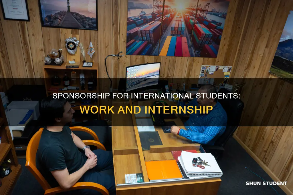 do international students require sponsorship to work during internship