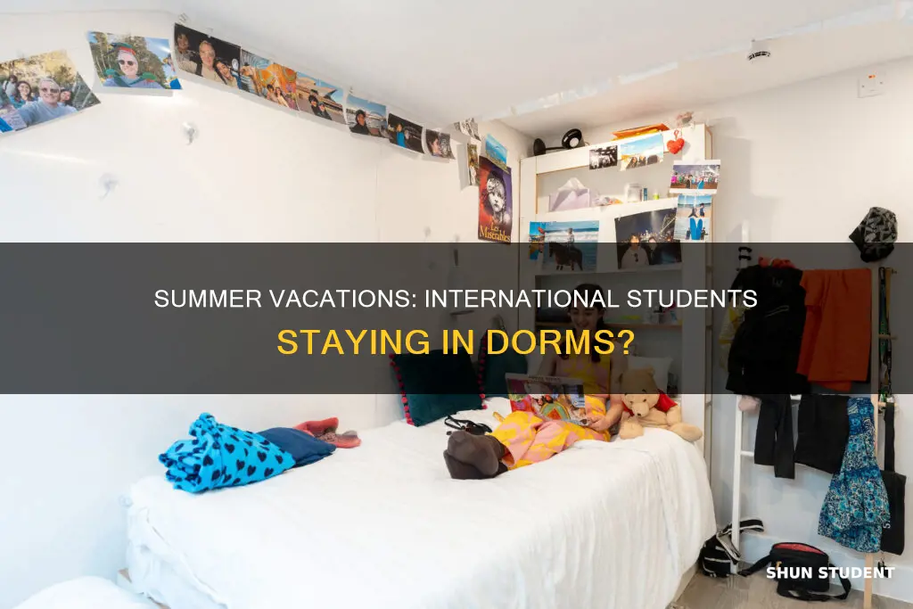 do international students stay in room during summer