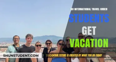 Exploring Student Vacation Privileges with International Travel Orders