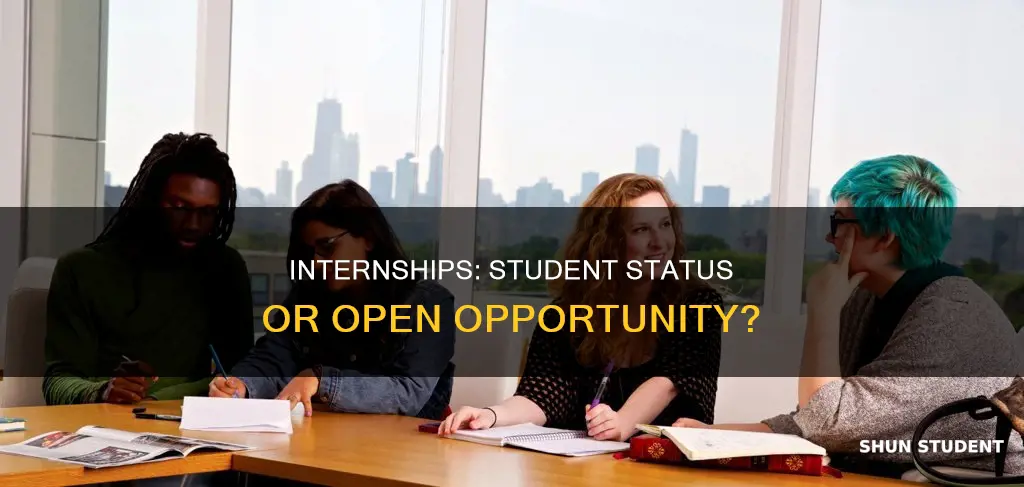 do interns have to be students