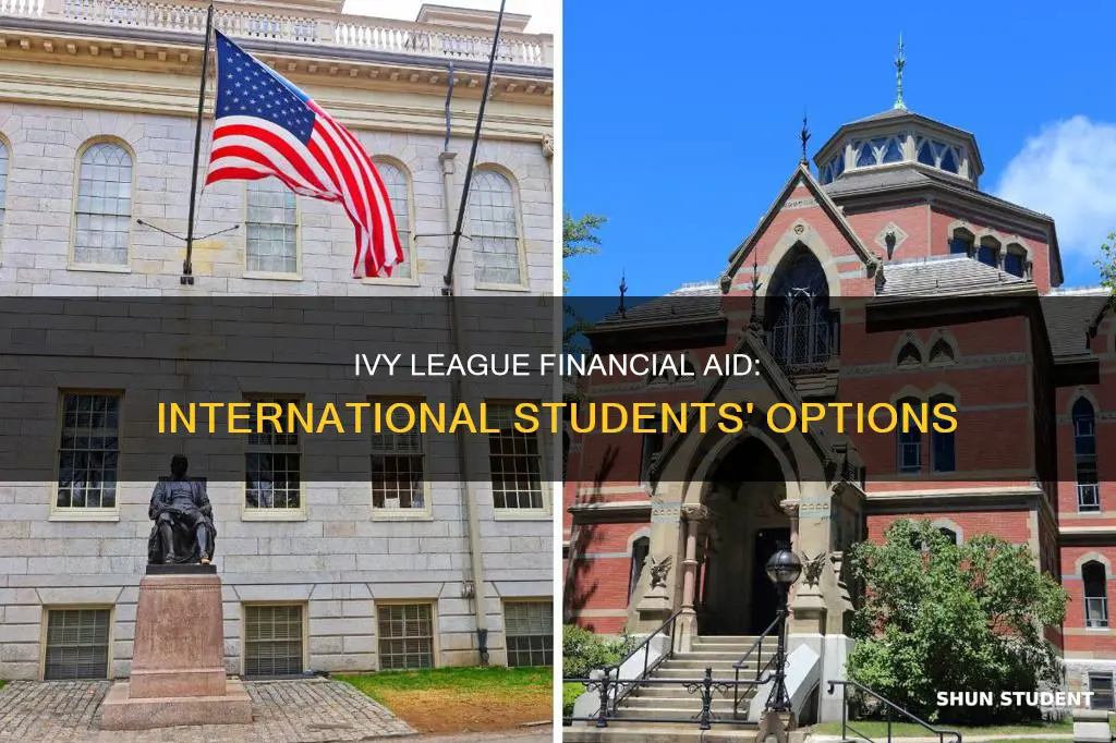 do ivy leagues give financial aid to international students