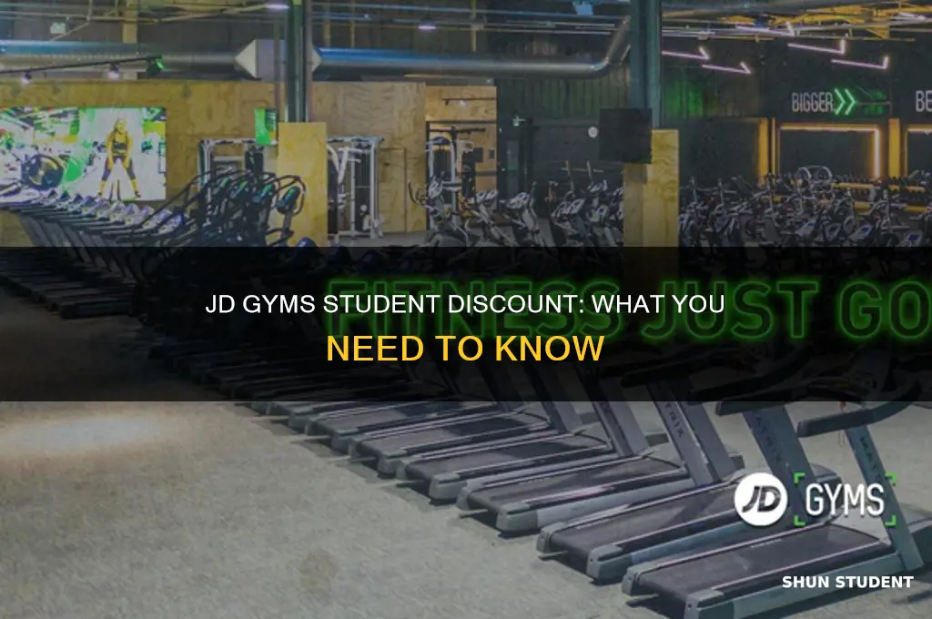 do jd gyms do student discount